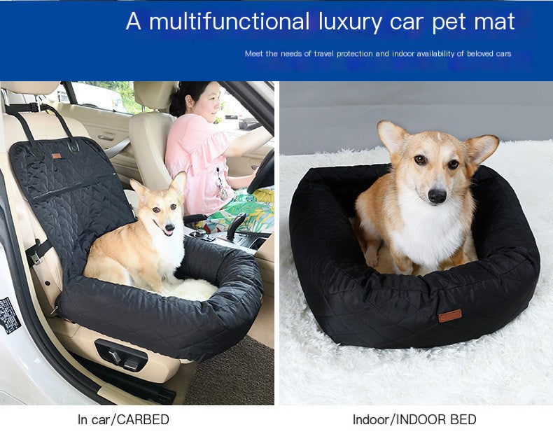 New Multifunctional Pet Car Bed with Thick Cushion