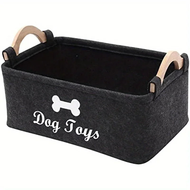 Felt Pet Toy Storage Basket Box