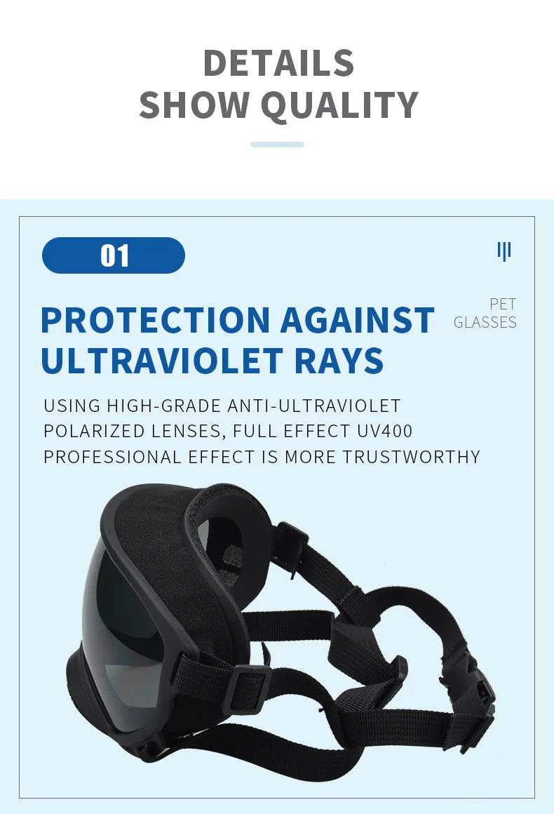 Cool UV Sun Sunglasses Military Dog Tactical Goggles